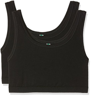 Palmers Damen Bustier Natural Cotton, 2er Pack, Schwarz (Schwarz 900), (Herstellergröße: M) im Sale
